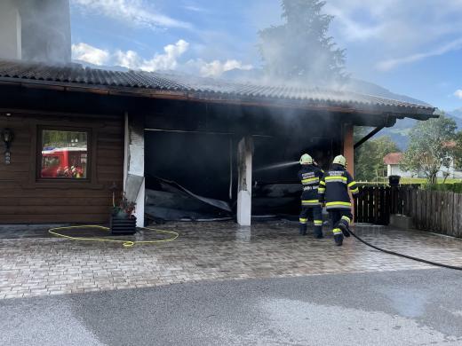 Garagenbrand in Greifenburg